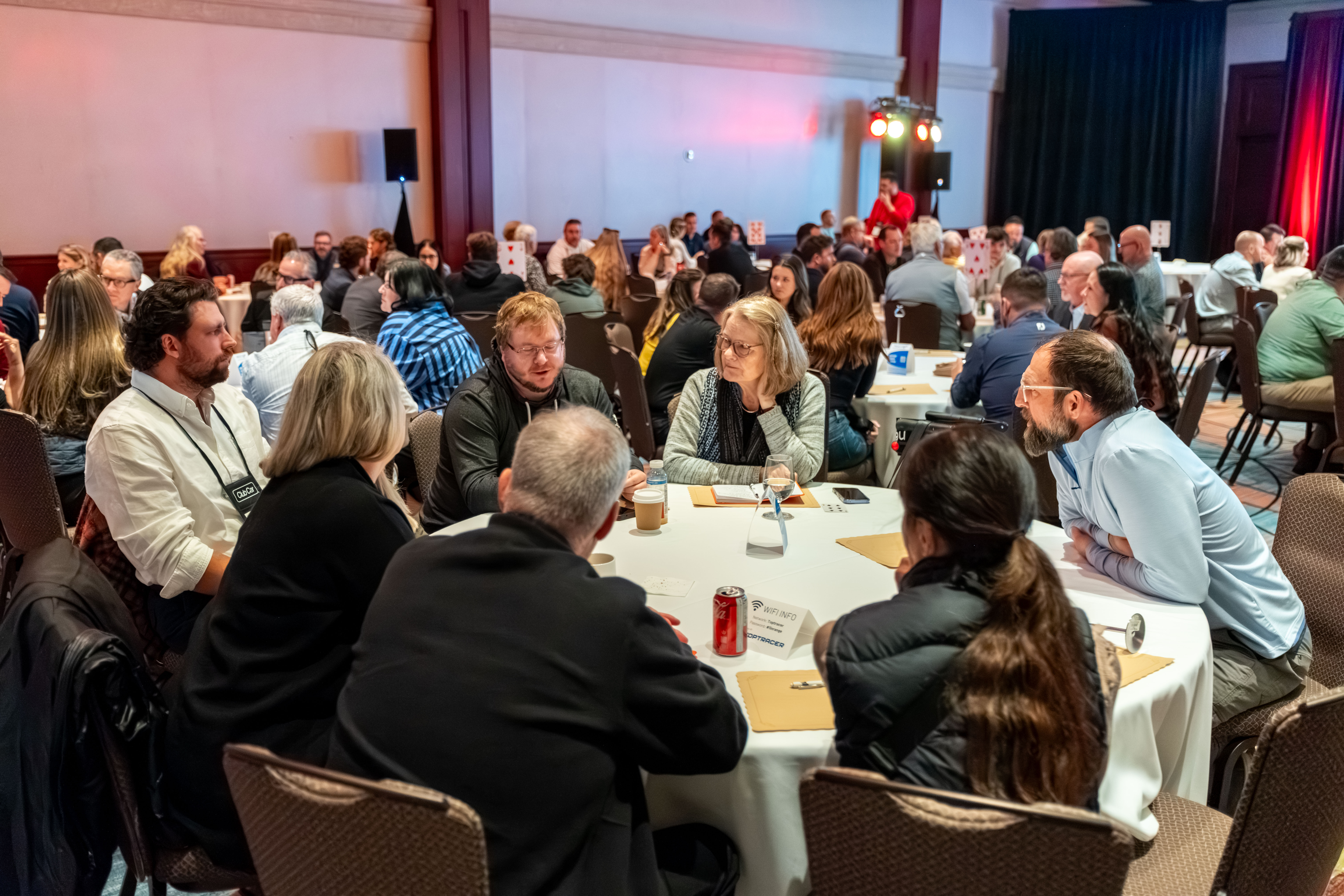 Golf operators participating in a conference session
