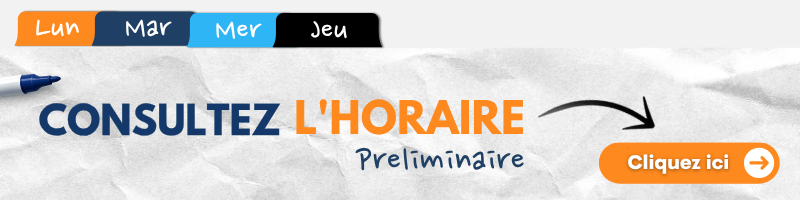 Consulter l'ordre du jour préliminaire