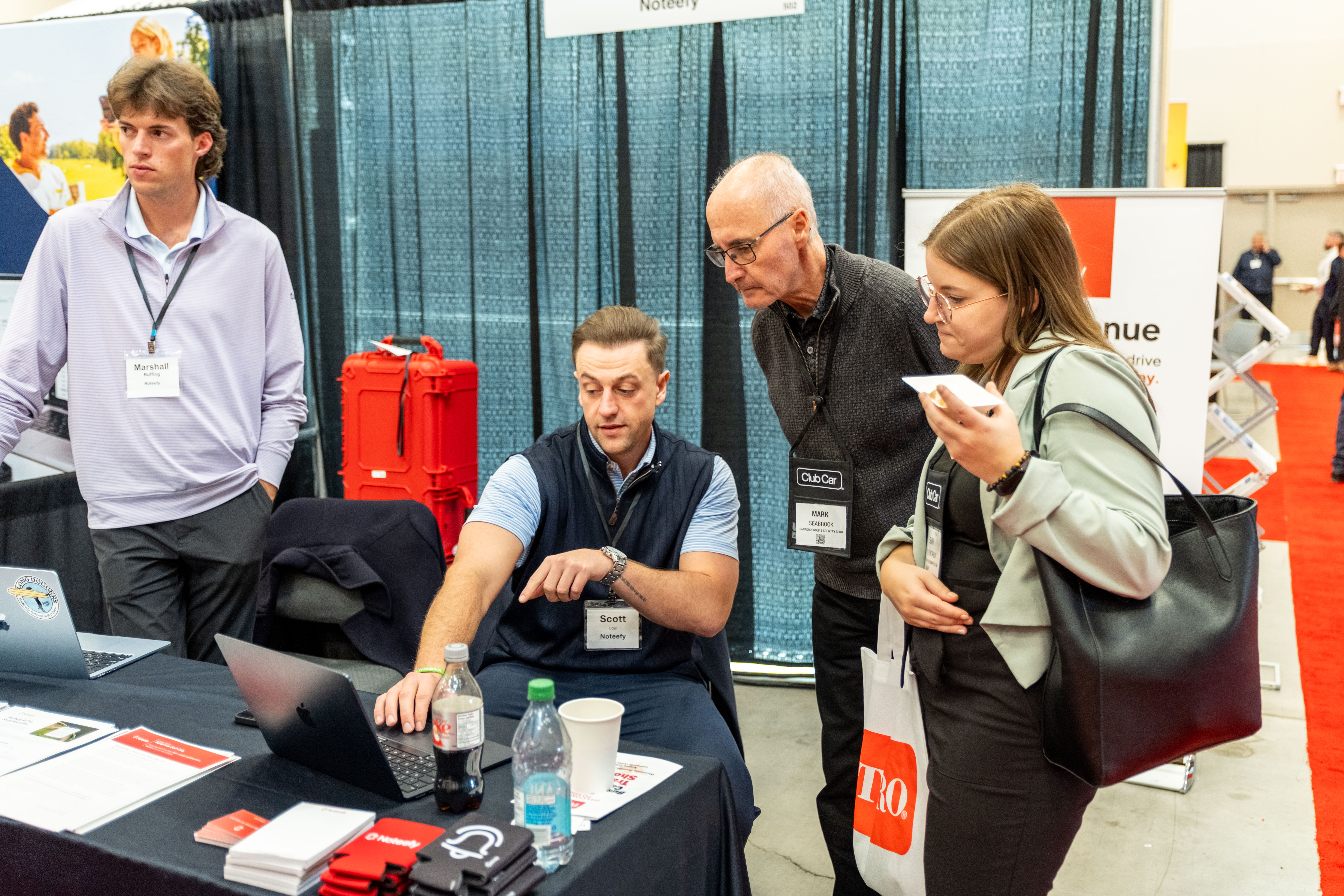 Golf industry suppliers and delegates at the Trade Show