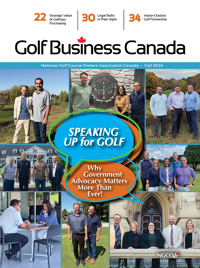 Golf Business Canada — Fall 2026 cover