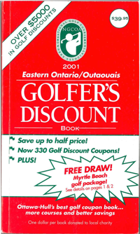 2001 golfer's discount book